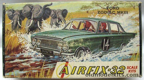 Airfix 1/32 Ford Zodiac MkIII (circa 1962) - Craftmaster Issue, C3-50 plastic model kit